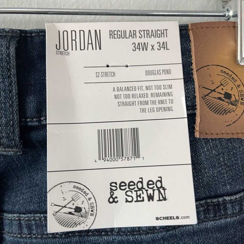 Jordan Men's Dark Blue Slim Jeans - Picture 9 of 11